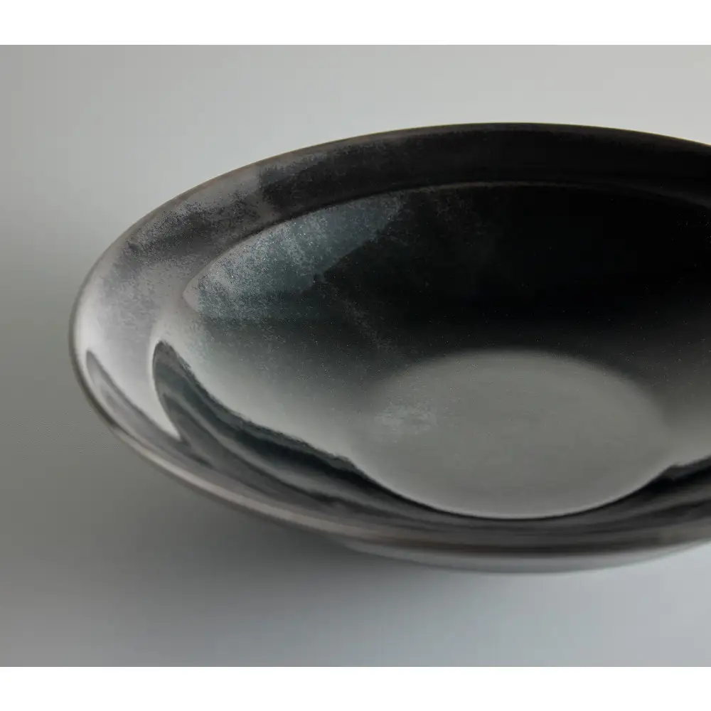 Tableware Shallow Bowl Rimペアセット21cm 藍墨