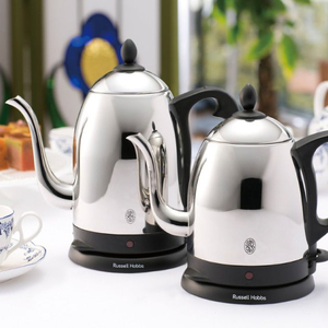 〈Russell Hobbs〉 カフェケトル　0.8　シルバー 【223003】