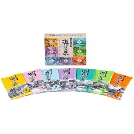 「湯・賛歌」7包(登別・有馬・草津・別府・箱根・霧島・黒川)各1包×5箱　合計35袋　入浴剤【1694614】