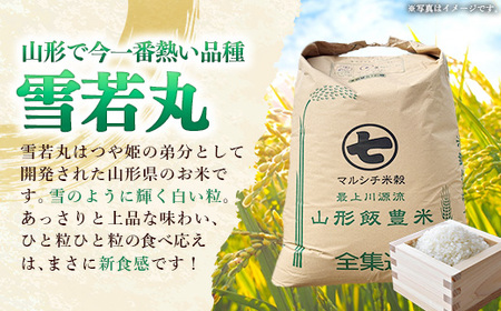 飯豊町産 雪若丸 玄米 30kg 令和7年産 おこめ ごはん 銘柄 ブランド米 山形県 飯豊町