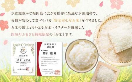 【6ヶ月定期便】福岡県産つやさくら 5kg 岡垣町 ふるさと納税返礼品 お米 こめ 精米 ご飯 ごはん 国産 定期便