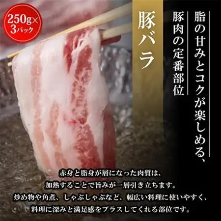飲める脂の幸福!豚肉バラエティセット 豚バラ・豚ロース・肩ロースの各種3パック 合計2.25kg【配送不可地域：離島】【1698198】