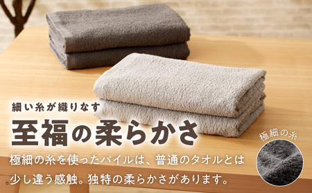 【TVで紹介！】ナチュレル 贅沢バスタオル 6枚（グレー系）