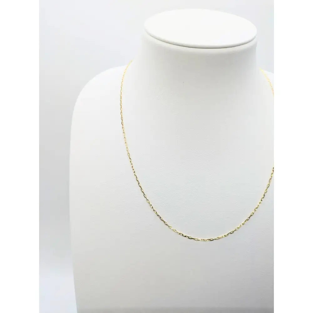 【18金イエローゴールドネックレス グリームカット長小豆0.4 50cm】｜k18 イエローゴールド ネックレス