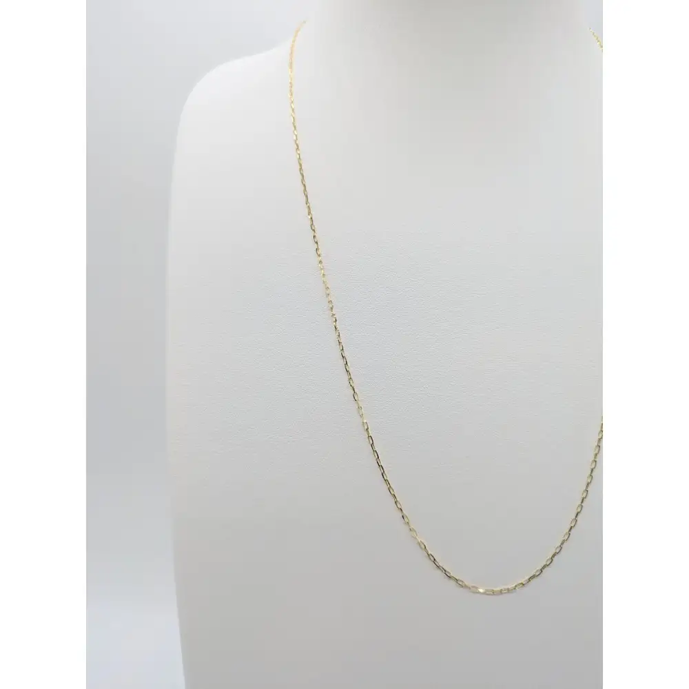 【18金イエローゴールドネックレス グリームカット長小豆0.4 60cm】｜18金 ネックレス アクセサリー