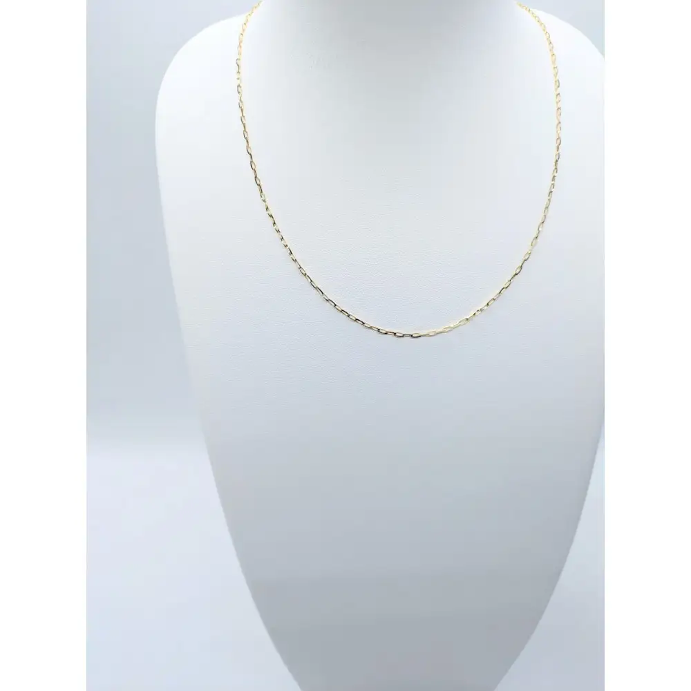 【18金イエローゴールドネックレス グリームカット長小豆0.6 50cm】｜ネックレス 富山市 山森製鎖 ジュエリー アクセサリー