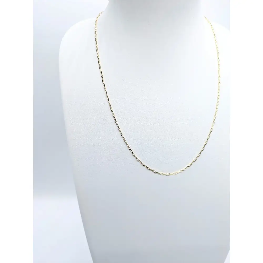 【18金イエローゴールドネックレス グリームカット長小豆0.6 60cm】｜ネックレス 富山市 山森製鎖 ジュエリー アクセサリー
