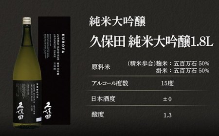 36-76B久保田 純米大吟醸1.8L