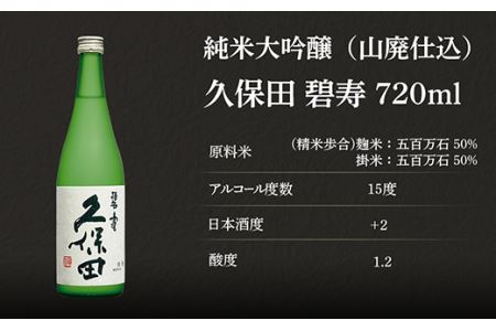 36-64B久保田 碧寿 純米大吟醸（山廃仕込）720ml