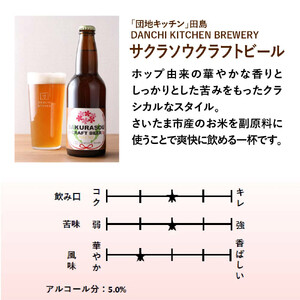 「団地キッチン」田島　DANCHI KITCHEN BREWERY　サクラソウクラフトビール　330ml×6【11100-1923】