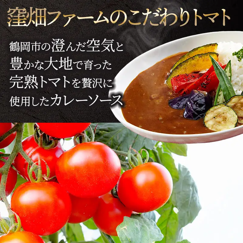 【ヴィーガン認証】窪畑トマトのカレーソース　甘口（180g×5 個）　K-747　株式会社山本組