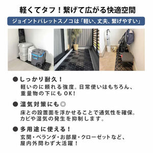 ジョイントパレットスノコ10枚組　青