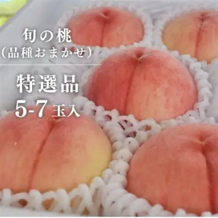 【特選品】旬採り桃 5-7玉 (岡山県産) ギフトにおすすめ!【配送不可地域：離島】【1696626】