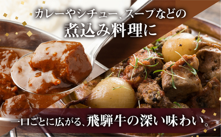 【カレー】飛騨牛 カレーシチュー用 800g スネ肉