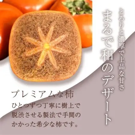 先行予約!　紀の川柿(果実の中身が黒い!黒蜜柿)希少栽培!　秀品6個～9個　こだわり農家厳選!【1695100】