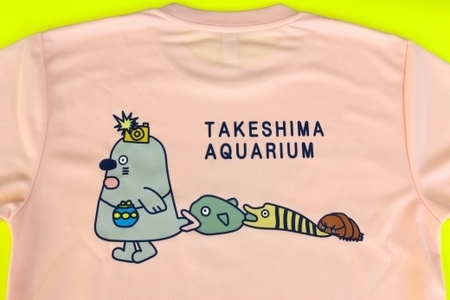 竹島水族館Tシャツ_S / ピンク【G0731】