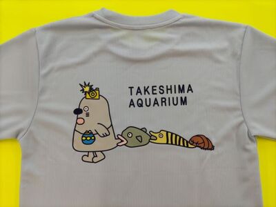 竹島水族館Tシャツ_S / ブルー【G0731】