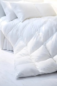 630FP本掛け　シングル（フランス産ダウン使用）　羽毛布団 ホワイトダウン 90％以上 冬用 超長綿 サテン生地 日本製 羽毛 ダウン 掛け布団 布団 ふとん 高品質 寝具 [h298]