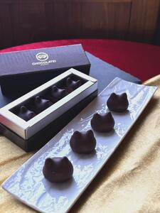 しょこら亭 猫チョコ（jomon）4個入×3セット お菓子 菓子 スイーツ チョコレート 贈答 1Z27023