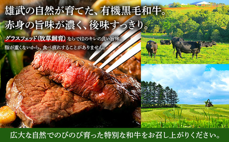 北海道雄武町産 有機黒毛和牛 肩ロース（200g）1枚【01123】
