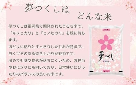 数量限定 令和7年産 夢つくし 精米 10kg〔5kg×2袋〕 [M933-1] ごはん コメ ご飯 精米 白米 ブランド米