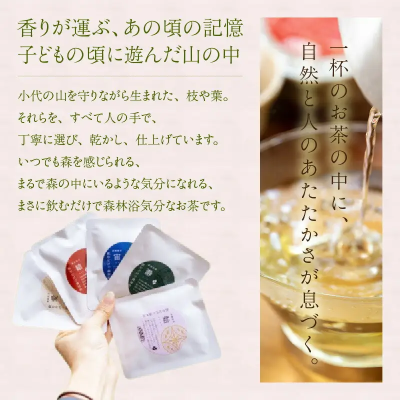 森林浴茶 ティーパック 5種セット ハーブティー ノンカフェイン お茶 紅茶 89-01