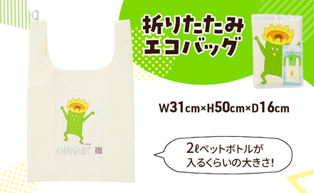 「小野かっぱ 」ステッカー＆折りたたみエコバッグ　井上涼 さん 【小野市限定 オリジナル エコバッグ ステッカー　シール 耐水 小野市PRアニメ 小野かっぱ かっぱ 妖怪　ご当地 雑貨 小物 日用品 ゆるキャラ】