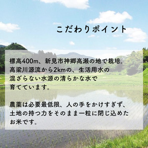 【令和7年産】新見庄米 コシヒカリ 玄米 20kg （10kg×2袋）
