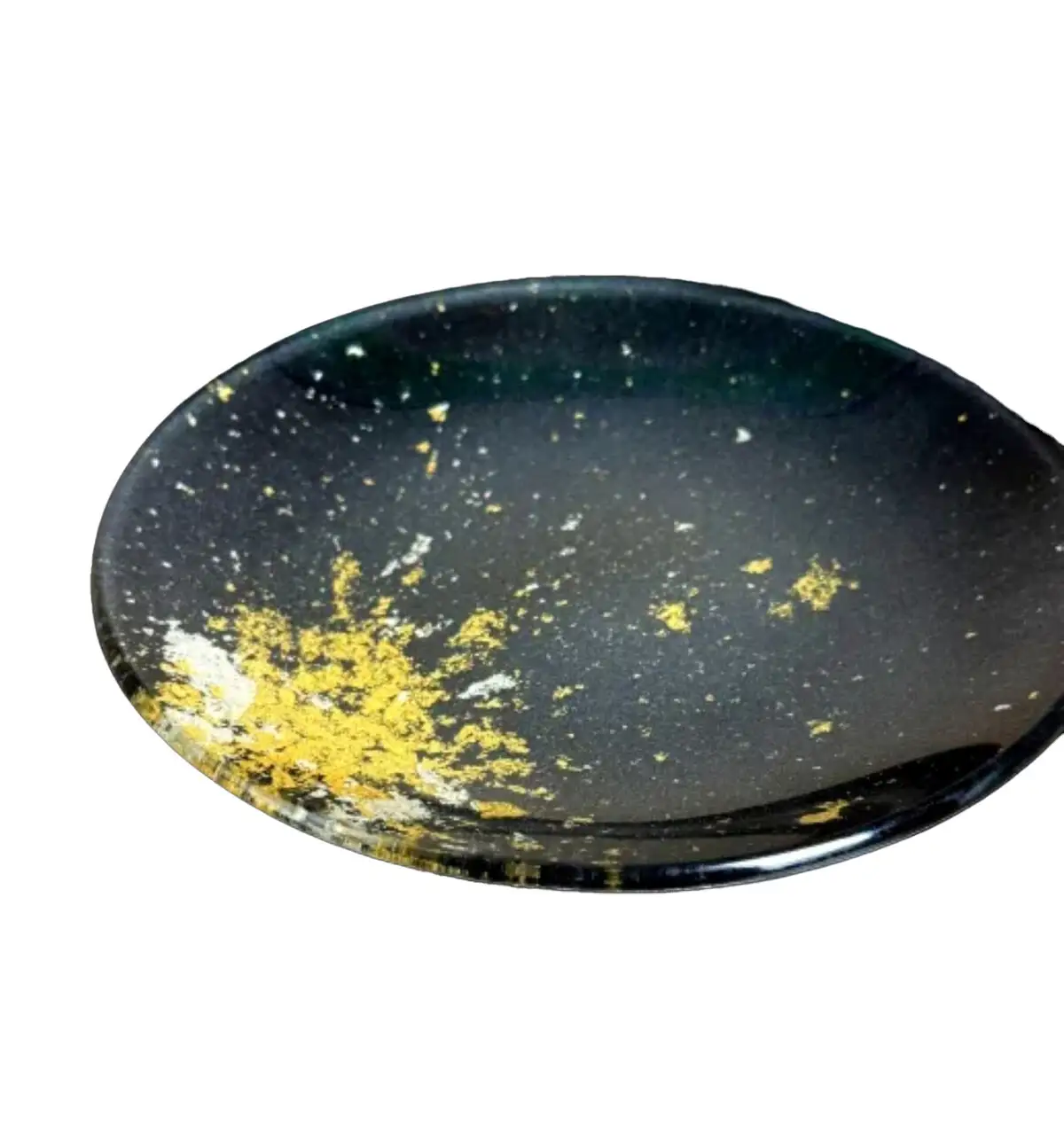 丸小皿 マジョ（金箔）レインボー［NF177］