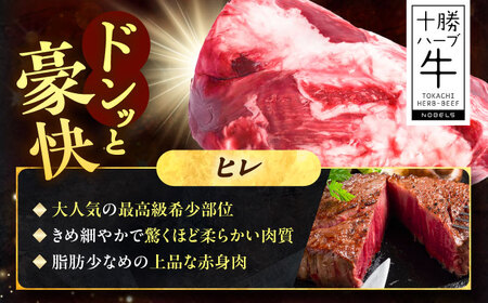 北海道 十勝 ハーブ牛 ヒレ ブロック 約 1kg 《足寄町》【株式会社ノベルズ食品】[BEAQ065]