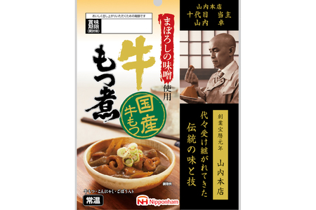 もつ煮 まぼろしの味噌使用 牛もつ煮 160g×10袋 [日本ハムマーケティング 宮崎県 日向市 452061537]
