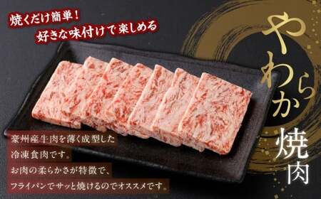 【定期便3回】 牛やわらか焼肉 ／ 1回あたり：500g×2パック 計1kg ／ 焼肉 焼き肉 牛 肉牛 冷凍 熊本県 あさぎり町