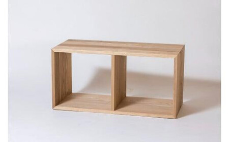 【高島屋選定品】2KOBAKO ニコバコ 国産材 オープン 2段 | 飛騨の家具 木製 家具 収納棚 木箱 無垢材 おしゃれ 人気 おすすめ 飛騨高山【オークヴィレッジ】ATOV009