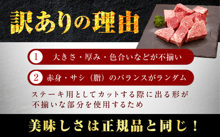【訳あり】A4～A5 国産牛ヒレサイコロステーキ 600g　広川町 / 久田精肉店株式会社[AFBV099]