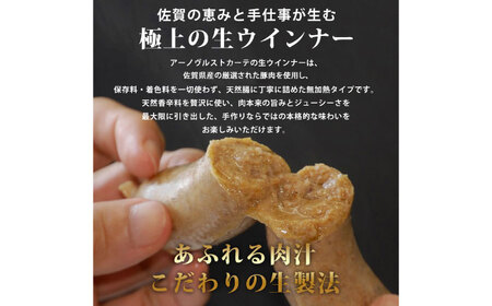 生トン【しょうゆ味】豚生ウインナー 計10本（各40g×5本×2P） / ソーセージ ウインナー BBQ  / 佐賀県 / 山代ガス株式会社 旬菜舎さと山[41AABM049]