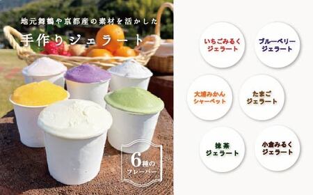 舞鶴ふるるファーム 手作りジェラート 6種セット