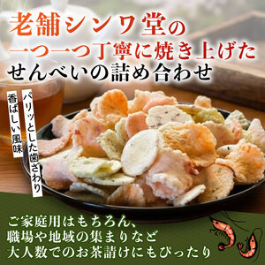 訳あり せんべい 300g 小分け 大量 詰め合わせ 自家製 せんべい 煎餅 人気 魚介 海鮮 お菓子 えび エビ おやつ