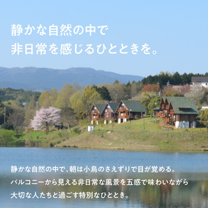 大池公園ログハウス1泊2日ペア宿泊券（土日祝日利用可） _T00207