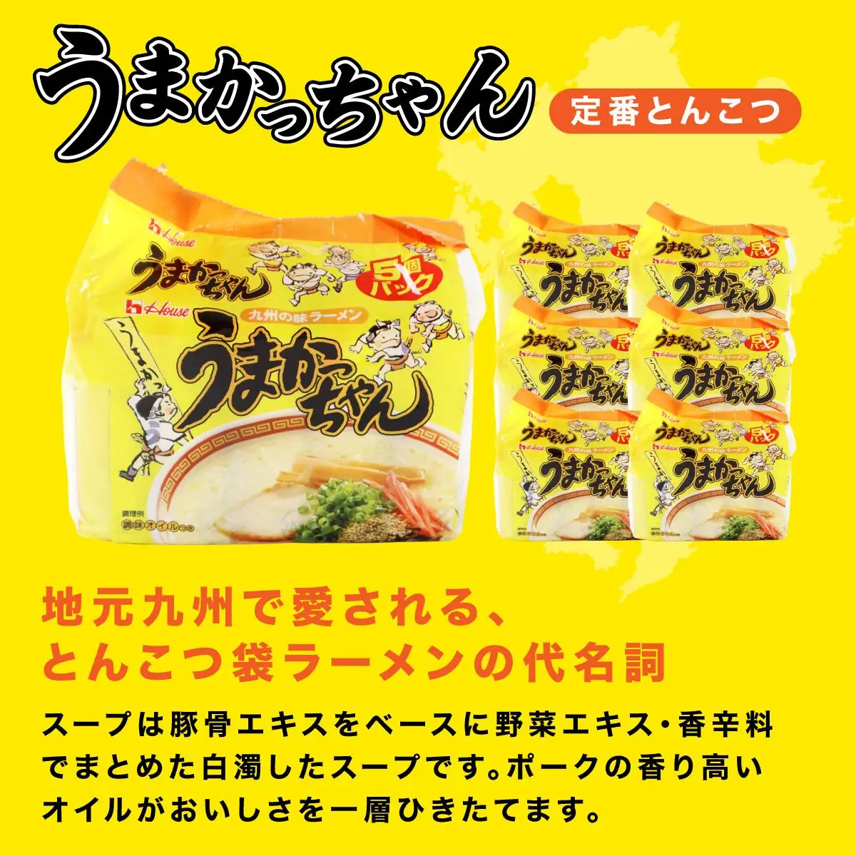 VY009 うまかっちゃん 定番とんこつ味 合計30袋