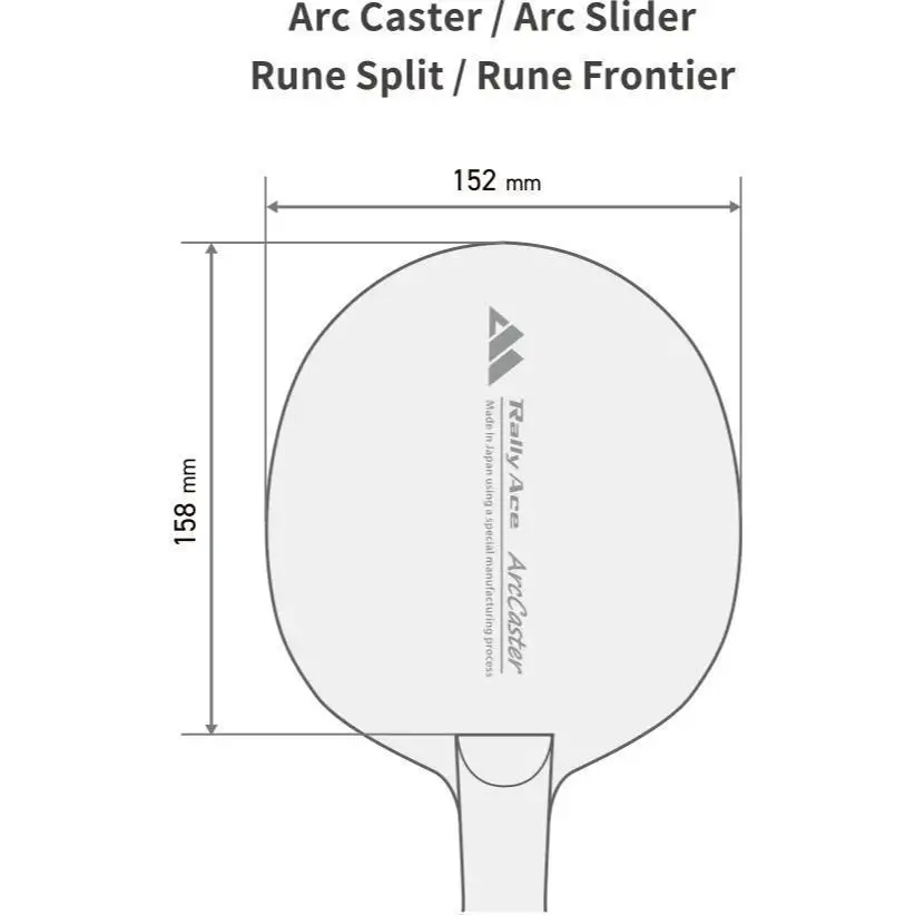 卓球ラケット RallyAce　RuneSplit V グリップFL 