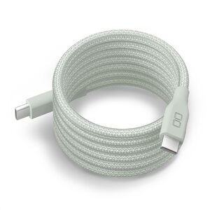 CIO スパイラルケーブル CtoC 1m (カームブルー)｜Type-C 充電 [2540]