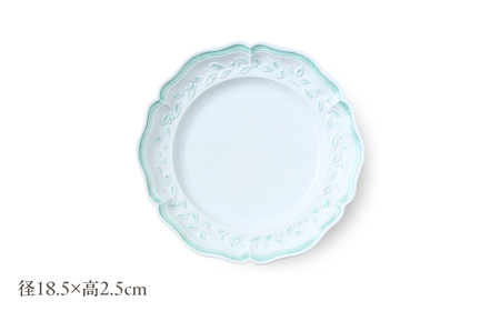 【波佐見焼】ombre de fleur オリーブM palette green 2枚セット【翔芳窯】[FE570]