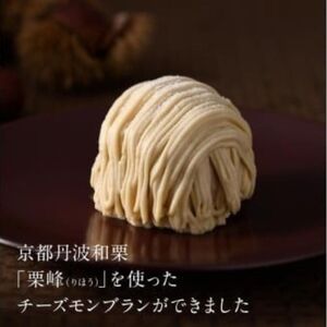 2026年9月中旬発送 京都丹波栗 「栗峰」 チーズモンブラン 2種 計4個 ( プレーン・チョコ ）モンブラン 丹波栗 和栗 栗 チーズ スポンジ クリーム 京都 京都府 ケーキ 洋菓子 冷凍