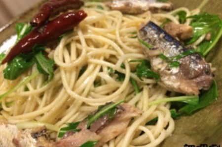 90秒でアルデンテ　そうめん職人が作った「手延べぱすた」（180ｇ×5）と無添加オイルサーディン3缶セット