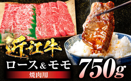 近江牛ロース＆モモ（焼肉）750g  栗東市 / 有限会社 岡山[BIBE048]