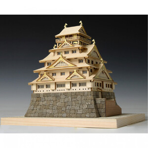 ウッディジョー　1/400 大阪城　木製模型キット