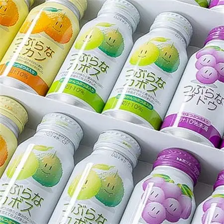 つぶらなお友だち3種セット(カボス×12本・ミカン×6本・ブドウ×6本)計24本【1682431】