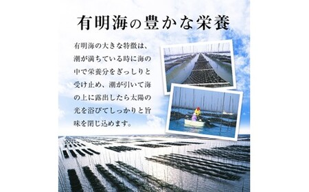AA315.有明海産.味海苔（10切100枚×4本・合計400枚分）【福岡有明のり】