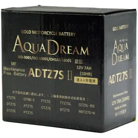 AQUADREAM GOLD バイク用バッテリー 液入充電済 ADTZ7S II 1個【配送不可地域：沖縄県】【1641561】