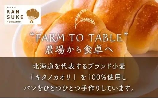 【まずはお試し！】キタノカオリのフルコースお試しパンセット (計10個) 1セット  ｜ ベーカリーカンスケ